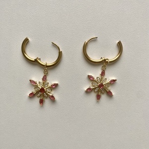 Hópehely fülbevaló - ékszer - fülbevaló - lógó fülbevaló - Meska.hu