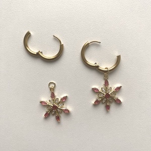 Hópehely fülbevaló - ékszer - fülbevaló - lógó fülbevaló - Meska.hu