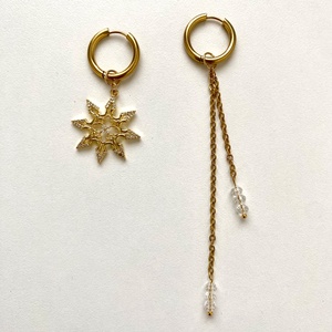 Aszimmetrikus fülbevaló - ékszer - fülbevaló - lógó fülbevaló - Meska.hu