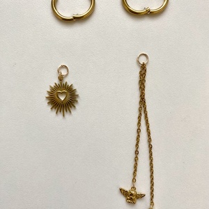 Aszimmetrikus fülbevaló - ékszer - fülbevaló - lógó fülbevaló - Meska.hu