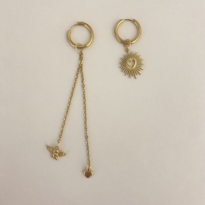 Aszimmetrikus fülbevaló - ékszer - fülbevaló - lógó fülbevaló - Meska.hu