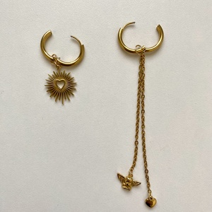 Aszimmetrikus fülbevaló - ékszer - fülbevaló - lógó fülbevaló - Meska.hu