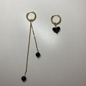 Aszimmetrikus fülbevaló - ékszer - fülbevaló - lógó fülbevaló - Meska.hu