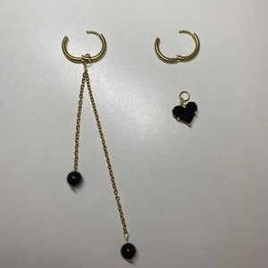 Aszimmetrikus fülbevaló - ékszer - fülbevaló - lógó fülbevaló - Meska.hu
