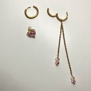 Aszimmetrikus fülbevaló - ékszer - fülbevaló - lógó fülbevaló - Meska.hu