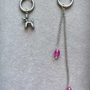 Aszimmetrikus fülbevaló - ékszer - fülbevaló - lógó fülbevaló - Meska.hu