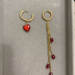 Aszimmetrikus fülbevaló - ékszer - fülbevaló - lógó fülbevaló - Meska.hu