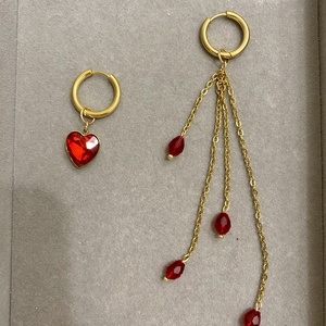 Aszimmetrikus fülbevaló - ékszer - fülbevaló - lógó fülbevaló - Meska.hu