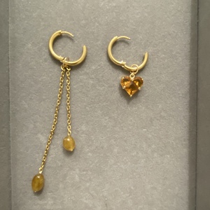 Aszimmetrikus fülbevaló - ékszer - fülbevaló - lógó fülbevaló - Meska.hu