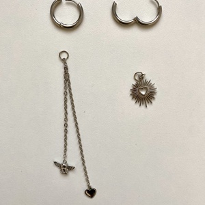 Aszimmetrikus fülbevaló - ékszer - fülbevaló - lógó fülbevaló - Meska.hu