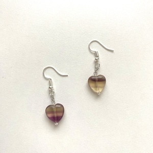 Fluorit Fülbevaló - ékszer - fülbevaló - lógó fülbevaló - Meska.hu