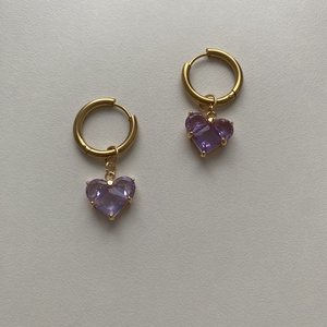 Szív fülbevaló, Ékszer, Fülbevaló, Lógó fülbevaló, Ékszerkészítés, MESKA