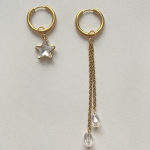 Csillag fülbevaló, Ékszer, Fülbevaló, Lógó fülbevaló, Ékszerkészítés, MESKA