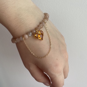 Napkő gumis karkötő - ékszer - karkötő - ásványkarkötő - Meska.hu