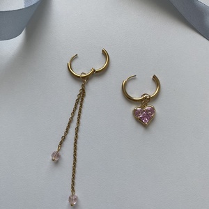 Aszimmetrikus fülbevaló - ékszer - fülbevaló - lógó fülbevaló - Meska.hu