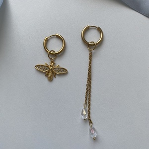 Aszimmetrikus fülbevaló - ékszer - fülbevaló - lógó fülbevaló - Meska.hu