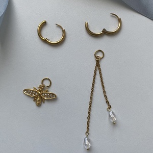 Aszimmetrikus fülbevaló - ékszer - fülbevaló - lógó fülbevaló - Meska.hu