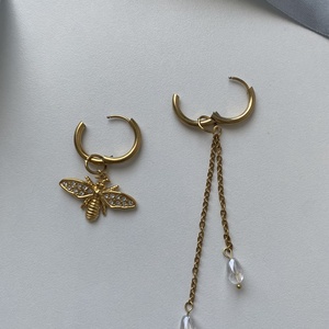 Aszimmetrikus fülbevaló - ékszer - fülbevaló - lógó fülbevaló - Meska.hu