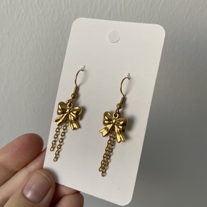 18k Aranyozott fülbevaló, Ékszer, Fülbevaló, Lógós kerek fülbevaló, Ékszerkészítés, MESKA