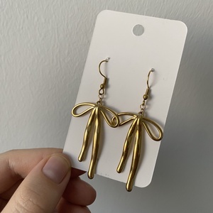 18k aranyozott fülbevaló  - ékszer - fülbevaló - lógó fülbevaló - Meska.hu