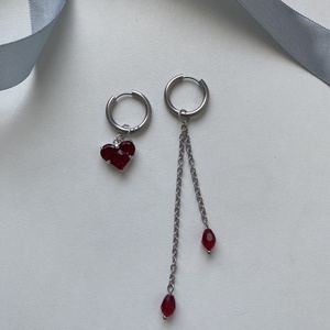 Aszimmetrikus fülbevaló - Meska.hu