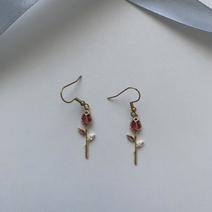 18k aranyozott fülbevaló  - ékszer - fülbevaló - lógó fülbevaló - Meska.hu