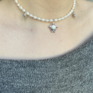 Nyaklánc  - ékszer - nyaklánc - gyöngyös nyaklánc - Meska.hu