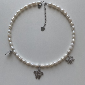 Nyaklánc  - ékszer - nyaklánc - gyöngyös nyaklánc - Meska.hu