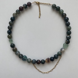 Achát Choker , Ékszer, Nyaklánc, Bogyós nyaklánc, , MESKA