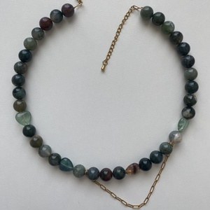 Achát Choker  - ékszer - nyaklánc - bogyós nyaklánc - Meska.hu