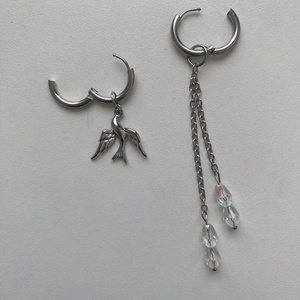 Aszimmetrikus fülbevaló - ékszer - fülbevaló - lógó fülbevaló - Meska.hu