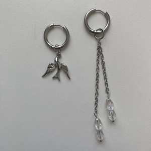 Aszimmetrikus fülbevaló - Meska.hu