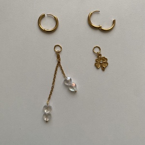 Aszimmetrikus fülbevaló - ékszer - fülbevaló - lógó fülbevaló - Meska.hu