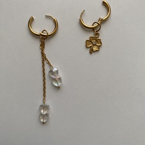 Aszimmetrikus fülbevaló - ékszer - fülbevaló - lógó fülbevaló - Meska.hu