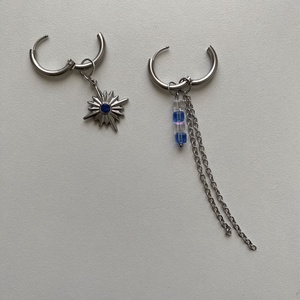 Aszimmetrikus fülbevaló - ékszer - fülbevaló - lógó fülbevaló - Meska.hu