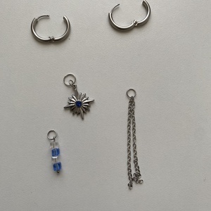 Aszimmetrikus fülbevaló - ékszer - fülbevaló - lógó fülbevaló - Meska.hu