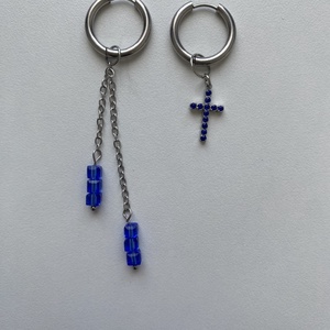 Aszimmetrikus fülbevaló - Meska.hu