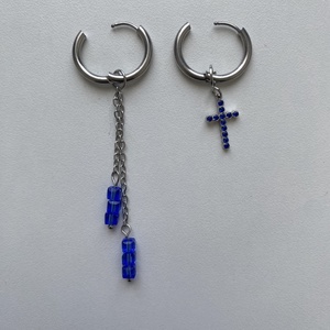 Aszimmetrikus fülbevaló - ékszer - fülbevaló - lógó fülbevaló - Meska.hu