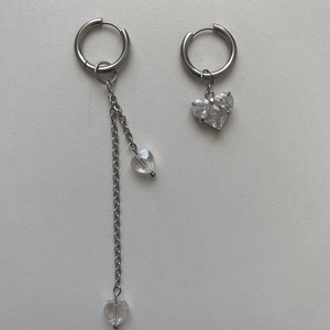 Szív Fülbevaló, Ékszer, Fülbevaló, Lógó fülbevaló, Ékszerkészítés, MESKA