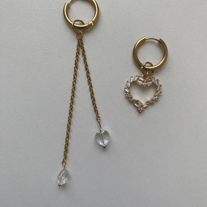 Aszimmetrikus fülbevaló, Ékszer, Fülbevaló, Lógó fülbevaló, Ékszerkészítés, MESKA