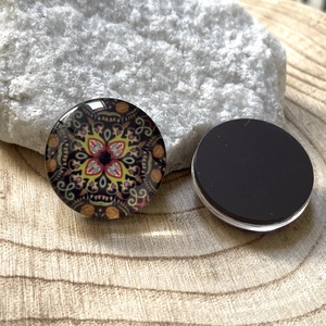 Mandala mintás üveglencsés hűtőmágnes, Otthon & Életmód, Konyhafelszerelés, tálalás, Konyhai dekoráció, Hűtőmágnes, , MESKA