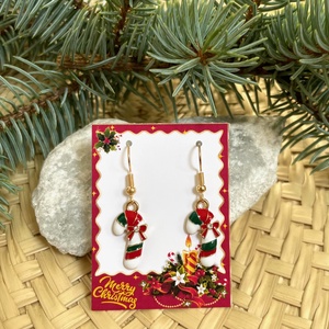 Karácsonyi lógó fülbevaló 5628062 - Meska.hu