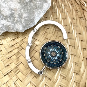 Mandala mintás Táska Akasztó Táskaakasztó, Táska & Tok, Kulcstartó & Táskadísz, Táskaakasztó, Ékszerkészítés, Üvegművészet, MESKA