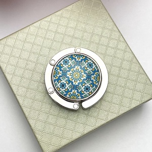 Mandala mintázatú Üveglencsés Táska Akasztó Táskaakasztó - táska & tok - kulcstartó & táskadísz - táskaakasztó - Meska.hu