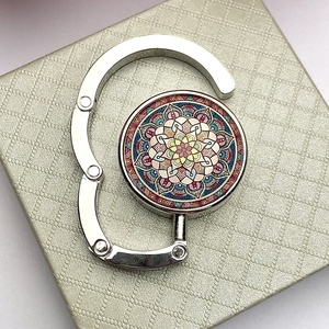 Mandala mintázatú Üveglencsés Táska Akasztó Táskaakasztó, Táska & Tok, Kulcstartó & Táskadísz, Táskaakasztó, Üvegművészet, MESKA