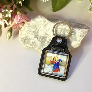 Szent Kristóf védelmező autós kulcstartó színes képpel, Táska & Tok, Kulcstartó & Táskadísz, Kulcstartó, , MESKA