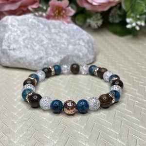 Keresztanyának ajándék anyák napi ásványkarkötő kísérő szöveggel - ékszer - karkötő - ásványkarkötő - Meska.hu