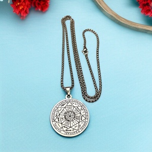 Hét arkangyal nemesacél nyaklánc medállal talizmán amulett (AM-001)  - ékszer - nyaklánc - medálos nyaklánc - Meska.hu