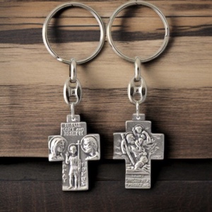 Szent Kristóf kereszt medálos kulcstartó, Táska & Tok, Kulcstartó & Táskadísz, Táskadísz, , MESKA