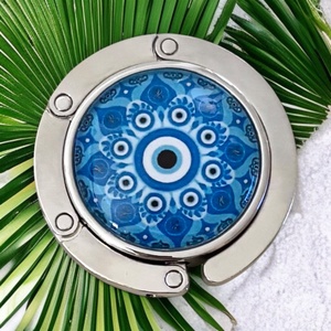 Mandala virág mintázatú Üveglencsés Táska Akasztó Táskaakasztó 5597070 - táska & tok - kulcstartó & táskadísz - táskaakasztó - Meska.hu